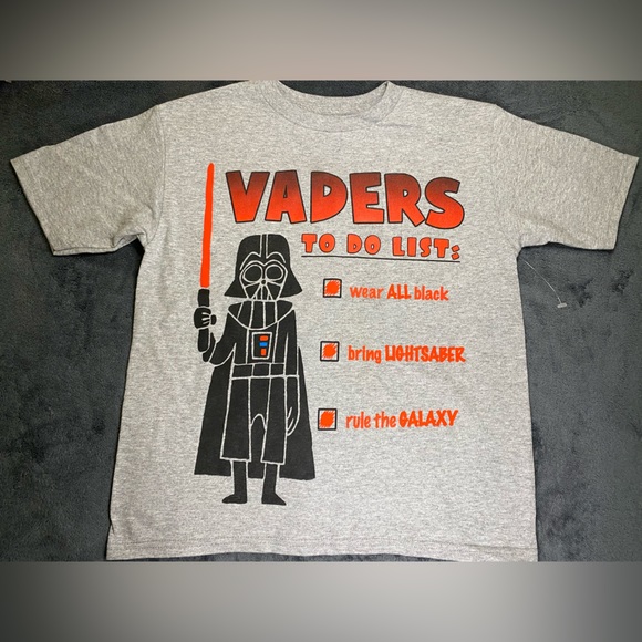 ‼️CLEARANCE‼️ ⛵️ STAR WARS - Darth Vader To Do List - Heather Gray - Picture 1 of 3